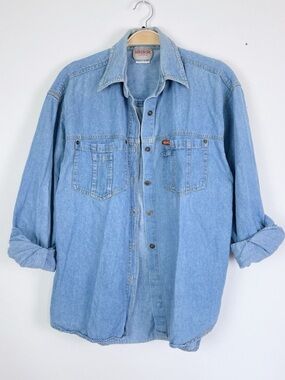 Vintage jordache cotton denim button up
